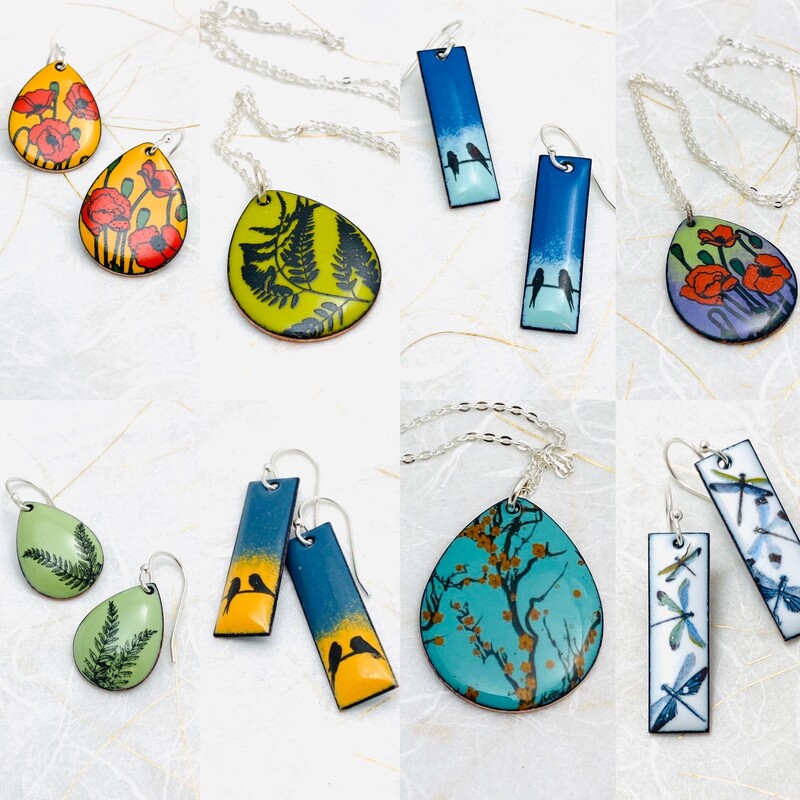 Click for more info about Magpie Mouse enamel jewelry